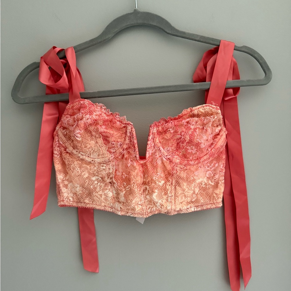 Elegant Pink Lace Women's Top